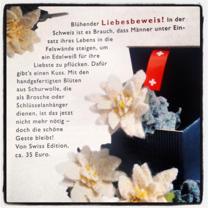 Das neuste Kultobjekt von swissEdition ist - ein Stück Schweiz zum verschenken..