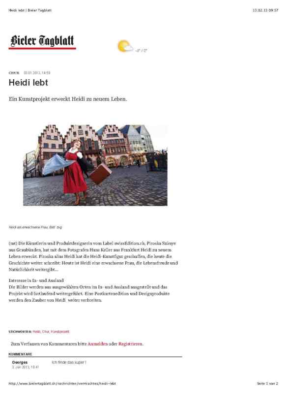 Heidi lebt | Bieler Tagblatt_Seite_1