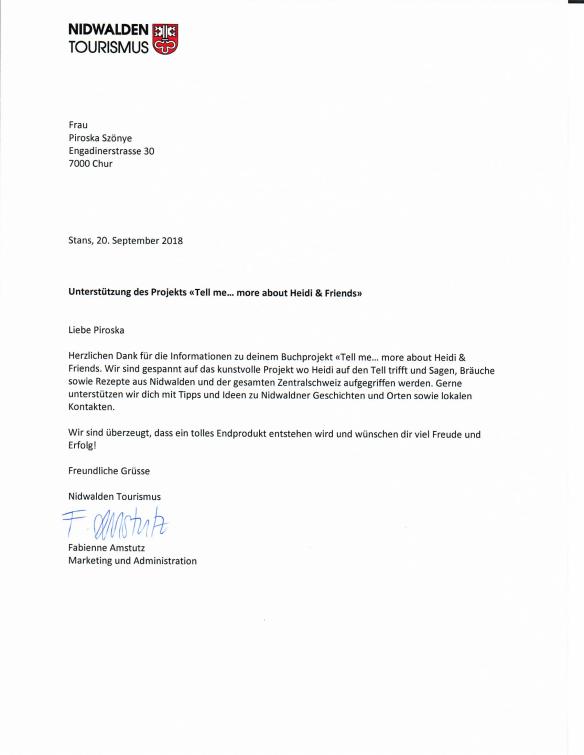 Judihui Brief_Nidwalden Tourismus